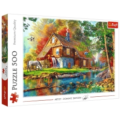 Puzzle - "500" - Cottage on the River Trefl 37484