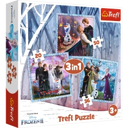 Puzzle 3in1 Frozen Magical Tale Trefl 34853