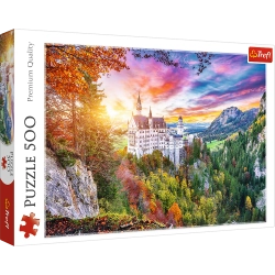 Puzzle 500 pcs. View of Neuschwanstein Castle, Germany Trefl 37427