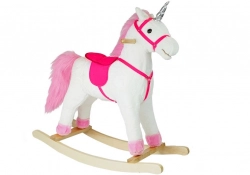 Running Horse Unicorn White Sounds Moves Snout Tail 74 cm