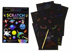 Scratch Coloring Book For Kids Outer Space