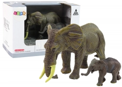 Set of 2 Elephant Figures Elephant with elephant from the Animals of the World series