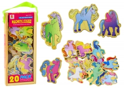 Set of 20 colored magnetic baubles