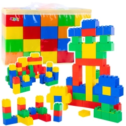Set of Large Construction Blocks in a Bag, Colorful, 28.5x9x9 cm, 20 pcs.