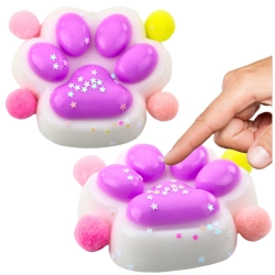 Squishy Cat Paw Anti-Stress Sensory Squishy Stars Purple