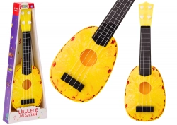 Ukulele For Children Mini Guitar 4 Strings Pineapple Theme Yellow Guitar 15″