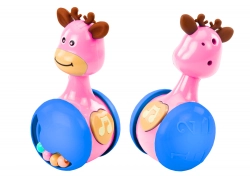 Wańka Wstanka Jelonek Beads Squeaker Pink
