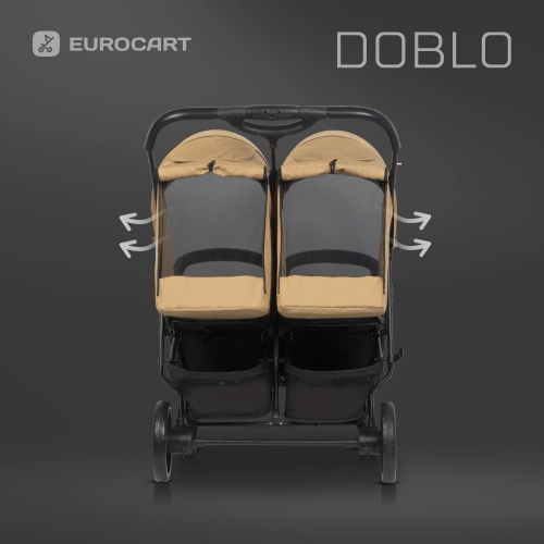 Euro-Cart Doblo Camel Dvīņu rati