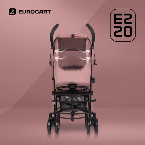 Euro-Cart Ezzo Rose Pastaigu rati