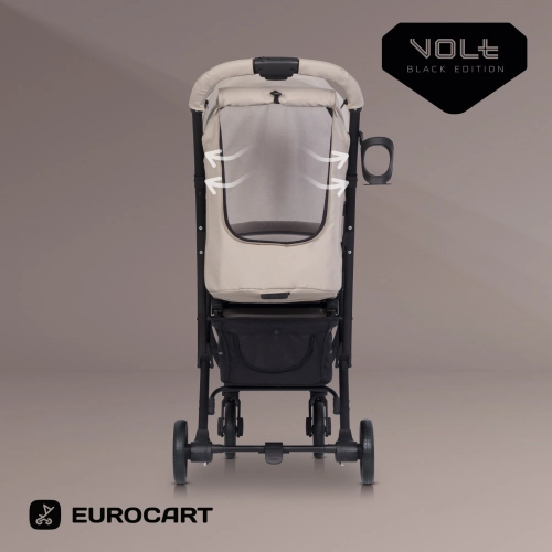 Wózek dziecięcy Euro-Cart Volt Black Edition Fossil