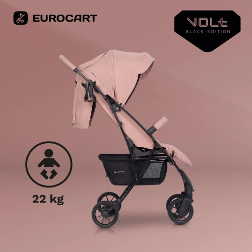Wózek dziecięcy Euro-Cart Volt Black Edition Langust