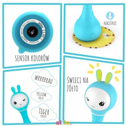 Alilo Króliczek Smarty Bunny  Żółty
