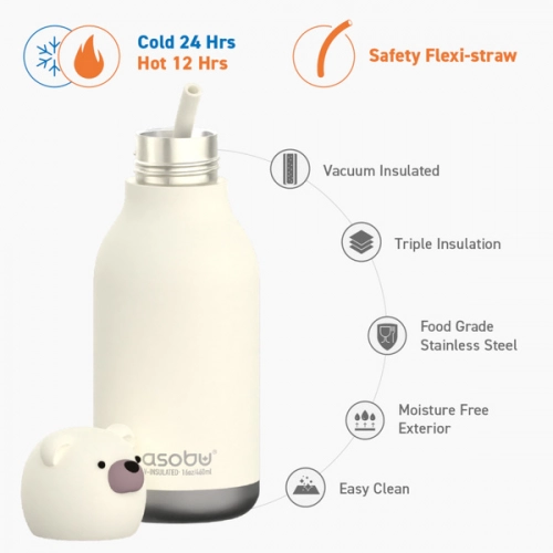 Asobu Bestie Butelka Termiczna Bear 460 ml