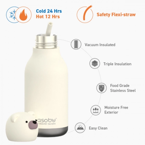 Asobu Bestie Butelka Termiczna Bear 460 ml