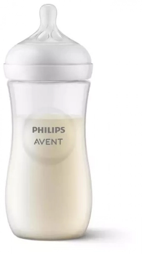 Avent Natural 3 Butelka Responsywna z Nakładką Antykolkową AirFree 3m+ 330ml