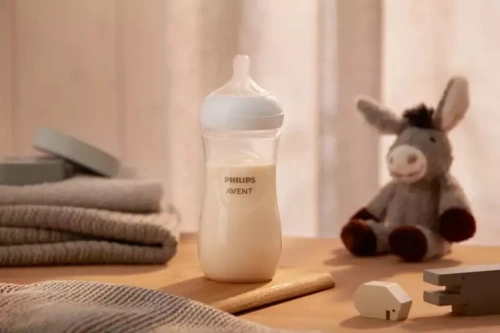 Avent Natural 3 Butelka Responsywna z Nakładką Antykolkową AirFree 3m+ 330ml