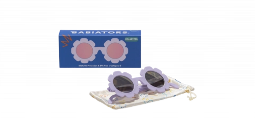 Babiators Flower Polaryzacja Lavender Mirrored Lens P-FWR503-S Rozmiar 0-2+ Irresistible Iris