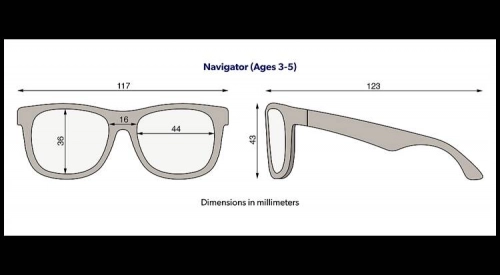 Babiators Navigator Dock & Bay Smoke Lenses DNB-NAV-001-S Rozmiar 0-2+ Squiggle Face