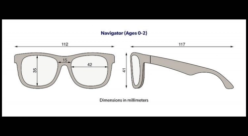 Babiators Navigator Dock & Bay Smoke Lenses DNB-NAV-001-S Rozmiar 0-2+ Squiggle Face