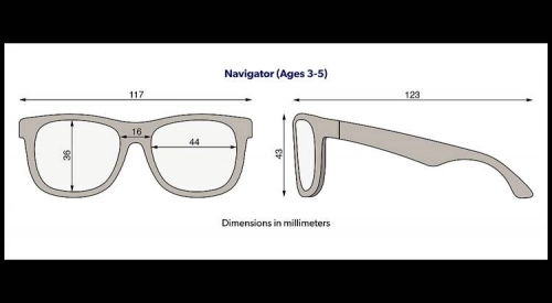 Babiators Navigator Dock & Bay Smoke Lenses DNB-NAV-001-S Rozmiar 0-2+ Squiggle Face