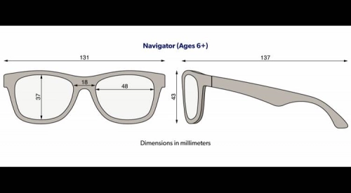 Babiators Navigator O-NAV003-S Smoke Lens Rozmiar 0-2+ Good As Blue