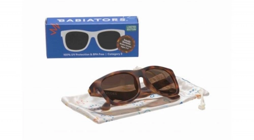 Babiators Navigator Totally Tortoise O-NAV009-L Amber Lens Rozmiar 6+ Brązowy