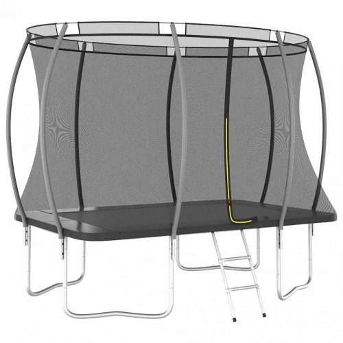 Batuts ar drošības tīklu un kāpnēm 274х183х76 cm Vidaxl