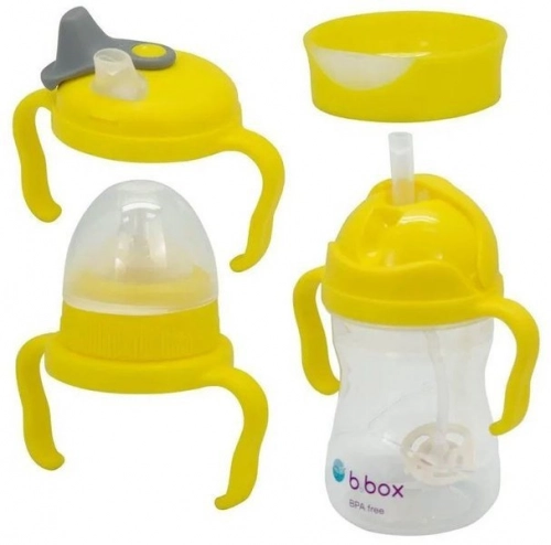 B.box Kubek 4w1 Zestaw 240 ml Żółty