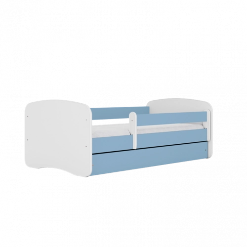 Bed babydreams blue without pattern with drawer with mattress 160/80