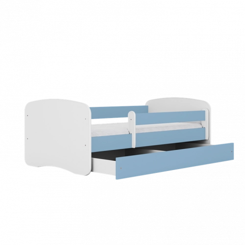 Bed babydreams blue without pattern without drawer with mattress 160/80