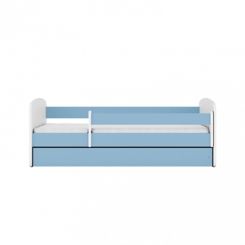 Bed babydreams blue without pattern without drawer with mattress 160/80
