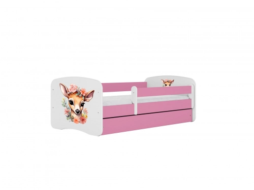 Bed babydreams green bambi with drawer with mattress 140/70