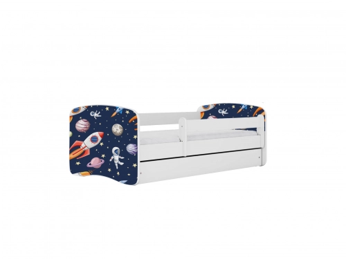 Bed babydreams green cosmos with drawer with mattress 180/80
