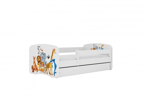 Bed babydreams pink animals without drawer with mattress 160/80