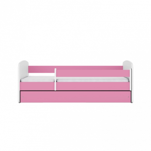Bed babydreams pink without pattern with drawer with mattress 160/80