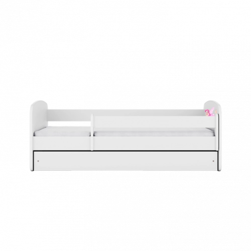 Bed babydreams white fairy with wings with drawer with mattress 180/80