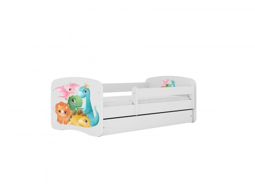 Bed babydreams white tiny dinos without drawer with mattress 160/80