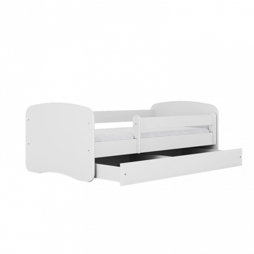 Bed babydreams white without pattern with drawer with mattress 180/80