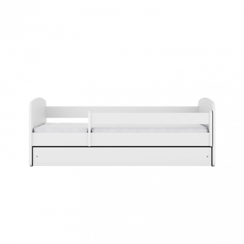 Bed babydreams white without pattern without drawer with mattress 140/70