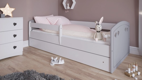 Bed Julia mix grey with drawer with mattress 180/80