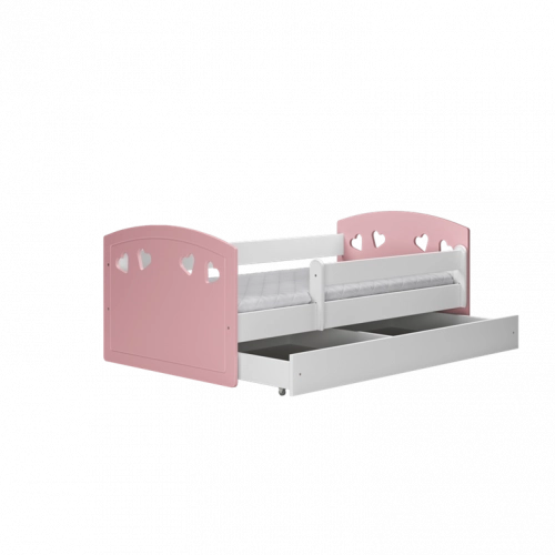 Bed Julia mix pale pink without drawer with mattress 140/80