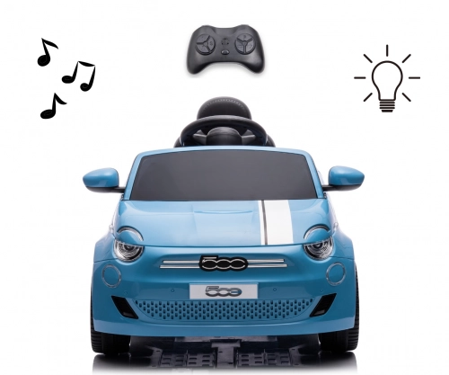 Bērnu elektroauto Fiat 500e Blue