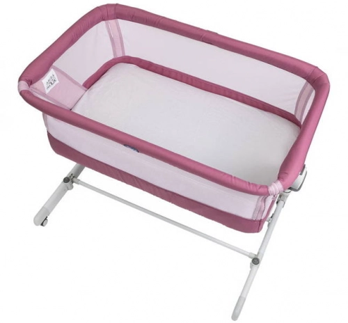 Bērnu Gulta Šūpulītis ar nolaižamu malu Chicco Next2me Pop-Up Orchid