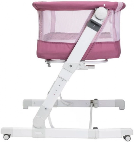 Bērnu Gulta Šūpulītis ar nolaižamu malu Chicco Next2me Pop-Up Orchid