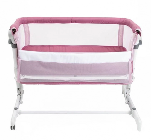 Bērnu Gulta Šūpulītis ar nolaižamu malu Chicco Next2me Pop-Up Orchid