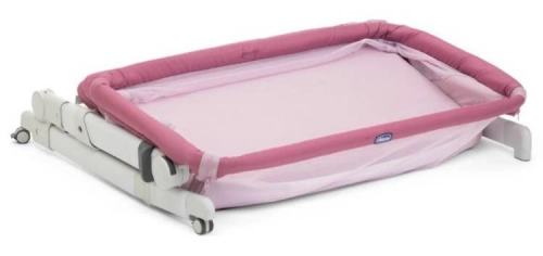 Bērnu Gulta Šūpulītis ar nolaižamu malu Chicco Next2me Pop-Up Orchid
