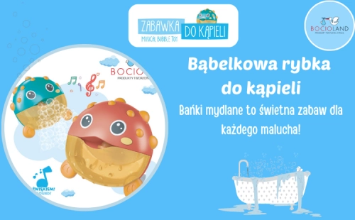 Bocioland Bąbelkowa Rybka do Kąpieli Blue BL044