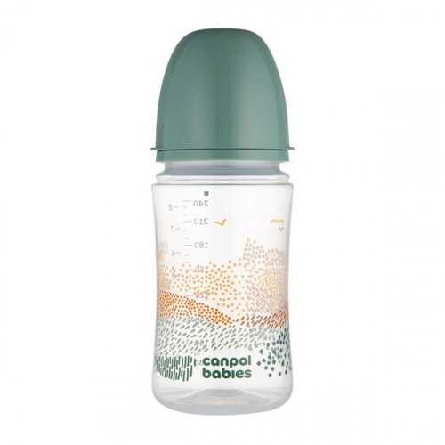 Canpol Babies EasyStart Butelka Antykolkowa 35/243_gre Mountains 240ml Zielona