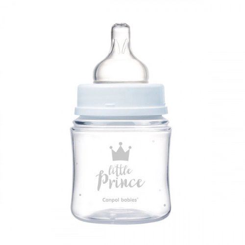 Canpol Babies PP Easy Start Royal Baby Butelka Szeroka Antykolkowa 120ml 35/233 Niebieski