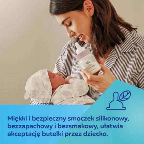 Canpol Babies PP Easy Start Royal Baby Butelka Szeroka Antykolkowa 120ml 35/233 Niebieski